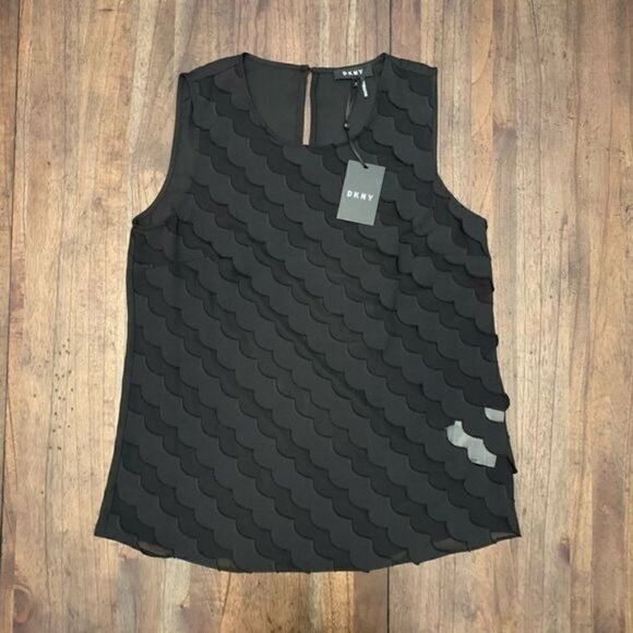 DKNY Sheer Jewel Garden Blouse - Picture 3 of 7